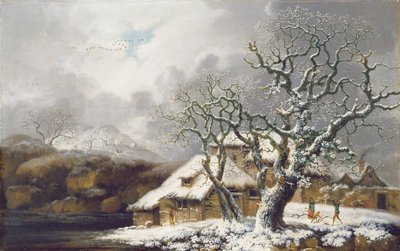 Een winterlandschap, 1752 door George Smith